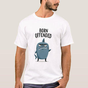 T-shirt Cadeau de personnage de requin grincheux drôle né 