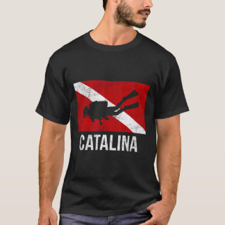 T-shirt Cadeau de plongée en scaphandre autonome Drapeau d