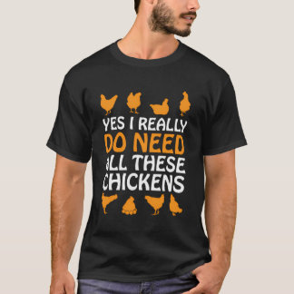 T-shirt Cadeau de poulet Funny Farmers de poulet Louvain C