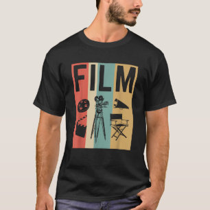 T-shirt Cadeau de réalisateur de film rétro cinéma vintage