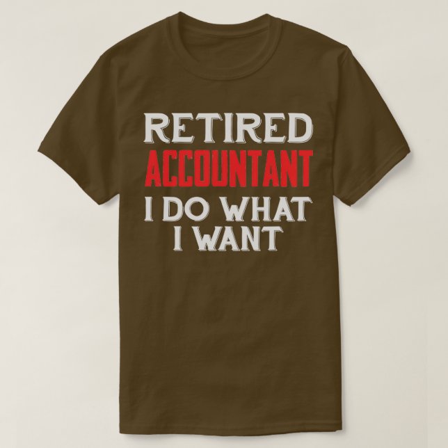 T-shirt Cadeau de retraite pour comptable comptable compta (Design devant)