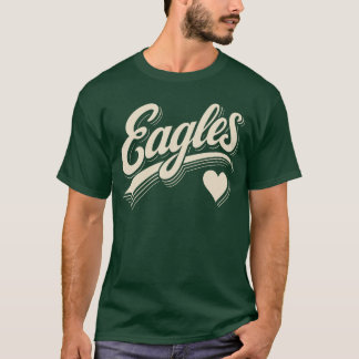 T-shirt Cadeau de rétro Eagles Heartypography pour hommes