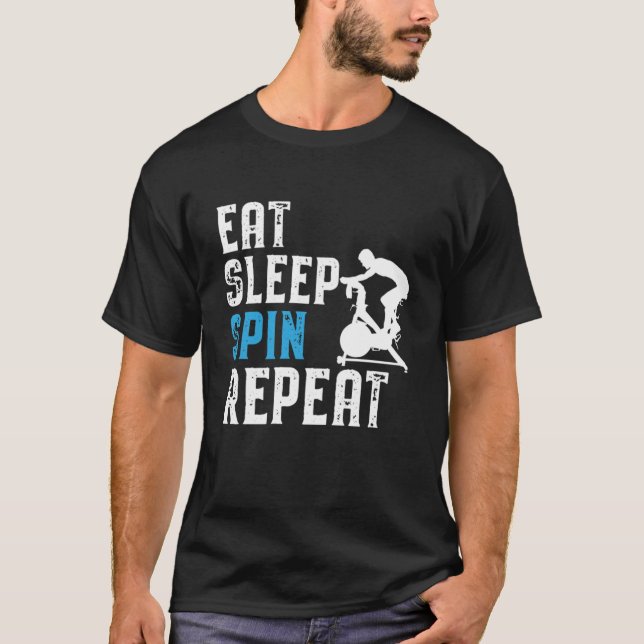 T-shirt Cadeau de rotation et de cyclisme intérieur (Devant)