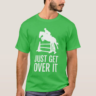 T-shirt Cadeau de saut d'obstacle de cheval équestre Venez