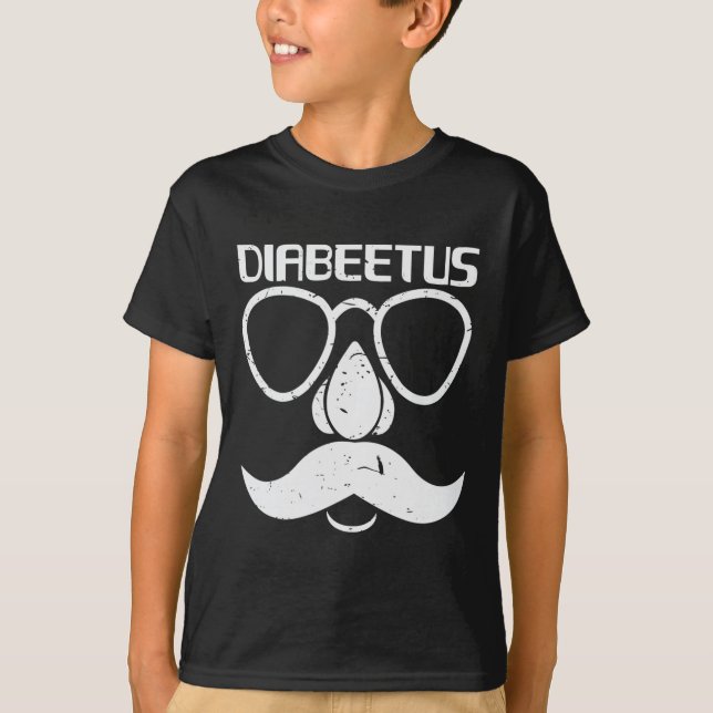 T-shirt Cadeau de sensibilisation Diabeetus Beard Diabète (Devant)