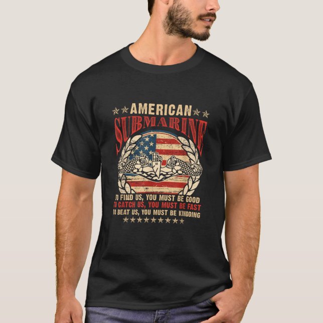 T-shirt Cadeau De Sous-Marin Militaire Américain Pour Un S (Devant)
