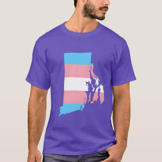 T-shirt Cadeau de soutien de la fierté LGBT de Rhode Islan