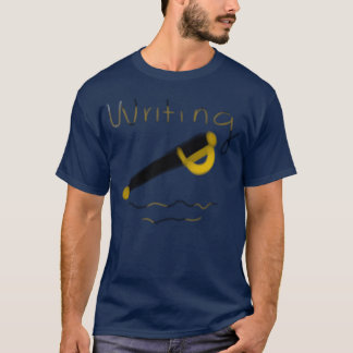 T-shirt Cadeau de stylo fille de vie d'écriture