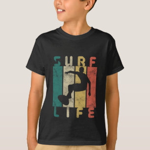 T-shirt cadeau de surfeur de surf rétro