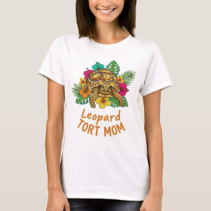 T-shirt Cadeau de tortue léopard pour maman