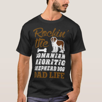T-shirt Cadeau de vie de papa de chien berger mioritique r