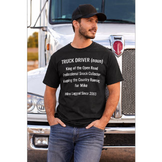 T-shirt Cadeau Définition de Conducteur de Camion