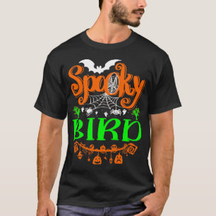 T-shirt Cadeau d'Halloween d'animal oiseau Spooky Boo