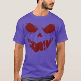 T-shirt Cadeau d'Halloween visage effrayant