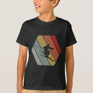 T-shirt Cadeau d'hiver rétro vintage pour skieur