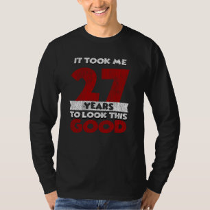 T-shirt Cadeau drôle d'anniversaire 27 ans vintage