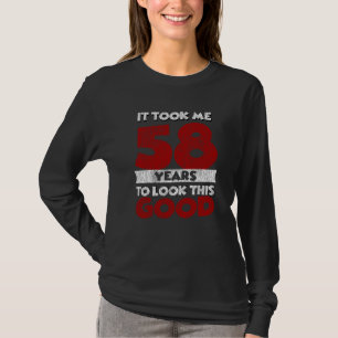 T-shirt Cadeau drôle d'anniversaire 58 ans vintage