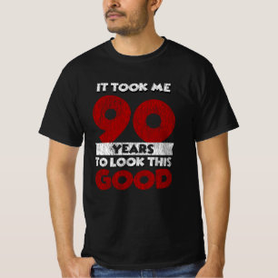 T-shirt Cadeau drôle d'anniversaire 90 ans vieux de 90 ans
