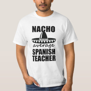 T-shirt Cadeau drôle de chemise espagnole moyenne de
