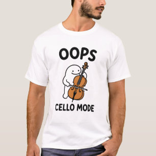 T-shirt Cadeau drôle de mode violoncelle Personnage mignon