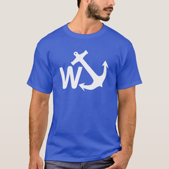 T-shirt Cadeau drôle de plaisanterie de Wanchor d'Ancre de (Devant)
