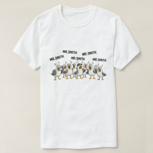 T-shirt Cadeau drôle de professeur personnalisé Nom d'oie 