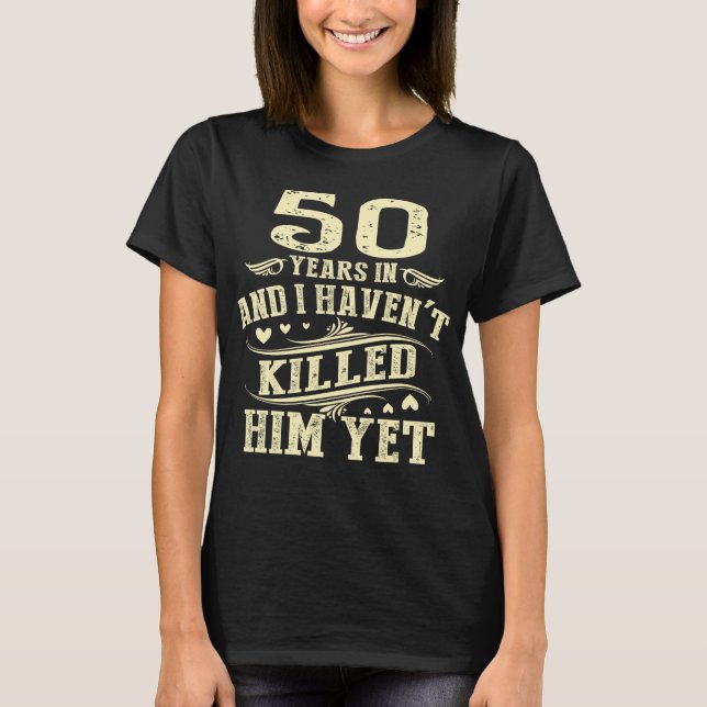 T-shirt Cadeau du 50e anniversaire du mari Mariage (Devant)