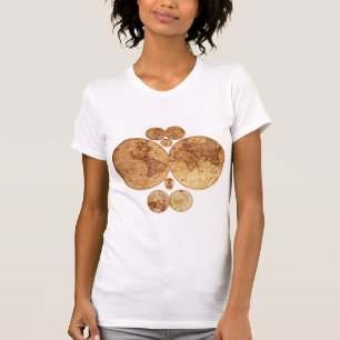 T-shirt Cadeau du concepteur de cartes du Vieux Monde