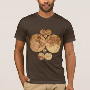 T-shirt Cadeau du concepteur de cartes du Vieux Monde