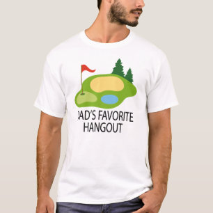 T-shirt Cadeau du repaire du papa jouant au golf drôle de