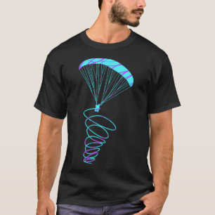 T-shirt cadeau en spirale parapente
