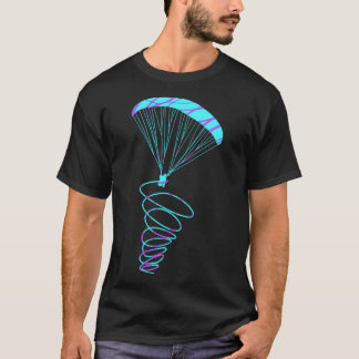 T-shirt cadeau en spirale parapente