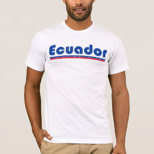 T-shirt Cadeau Équateur Conception de drapeau rétro Équate