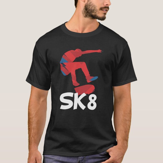 T-shirt Cadeau faisant de la planche à roulettes de (Devant)