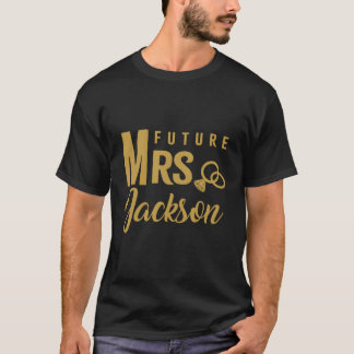 T-shirt Cadeau Fiançailles Correspondant Pour Femmes Futur