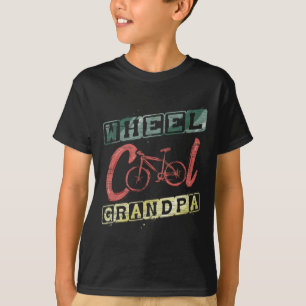 T-shirt Cadeau Grand-Papa Roue Cool Pour Cycliste Tour à V