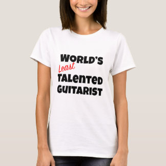 T-shirt Cadeau Guitariste le moins talentueux au monde