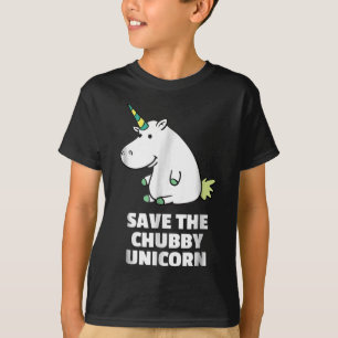 T-shirt Cadeau Hippo Lover  Hippo Chubby Unicorn   Hippo m
