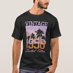 T-shirt Cadeau Hommes Femmes 1956 70 Ans 70e Conception Po