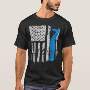 T-shirt Cadeau Hygiéniste Outil Dentaire Dentaire Drapeau 