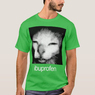 T-shirt Cadeau mème de chat Ibuprofène rétro