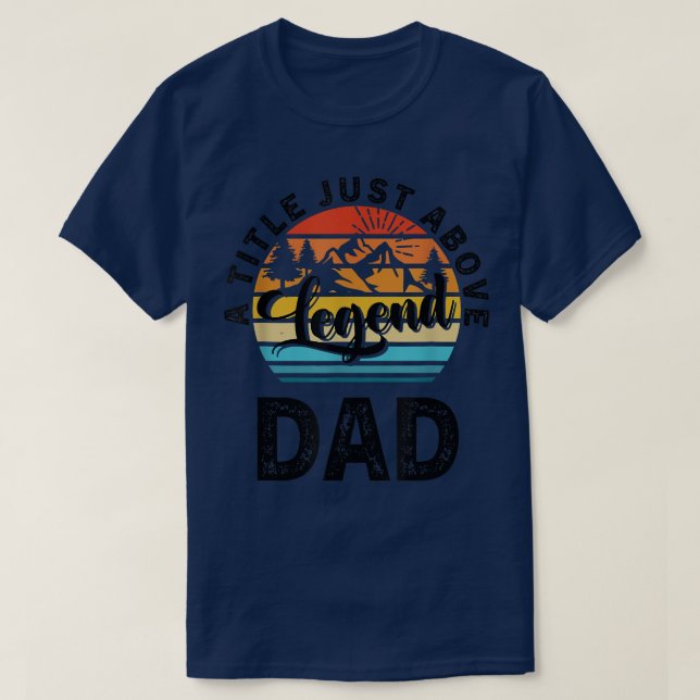 T-shirt Cadeau Mens Pour Fête des pères Papa Un Titre Just (Design devant)