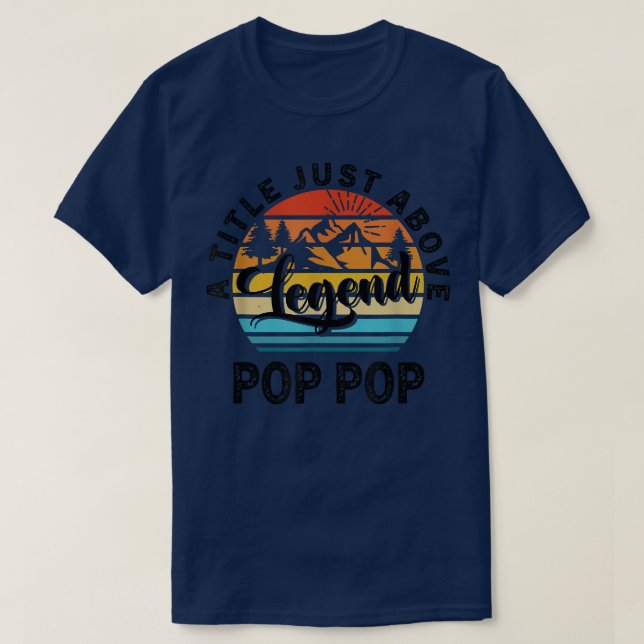 T-shirt Cadeau Mens Pour Fête des pères Pop Pop Un Titre J (Design devant)