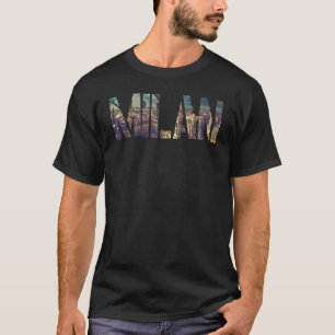 T-shirt Cadeau Milan Ville Italie pour hommes femmes 1