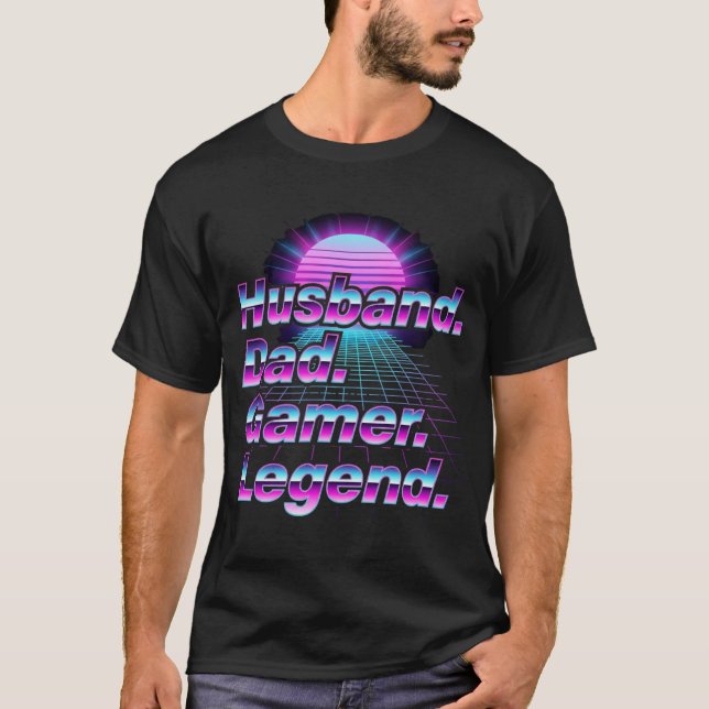 T-Shirt Cadeau Musique Synthwave Rétro 80s (Devant)