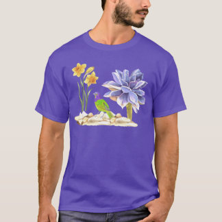 T-shirt Cadeau Oiseaux Et Fleurs