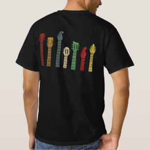 T-shirt Cadeau Onglet de guitare pour Guitariste Retro Vin