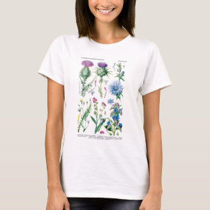T-shirt Cadeau personnalisable anglais des fleurs sauvages