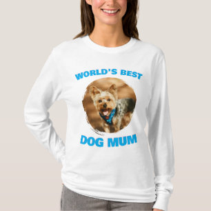T-shirt Cadeau personnalisé minimal meilleur chien chat ma