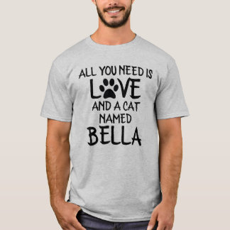 T-shirt Cadeau Personnalisé Père Chat Avec Nom Pères